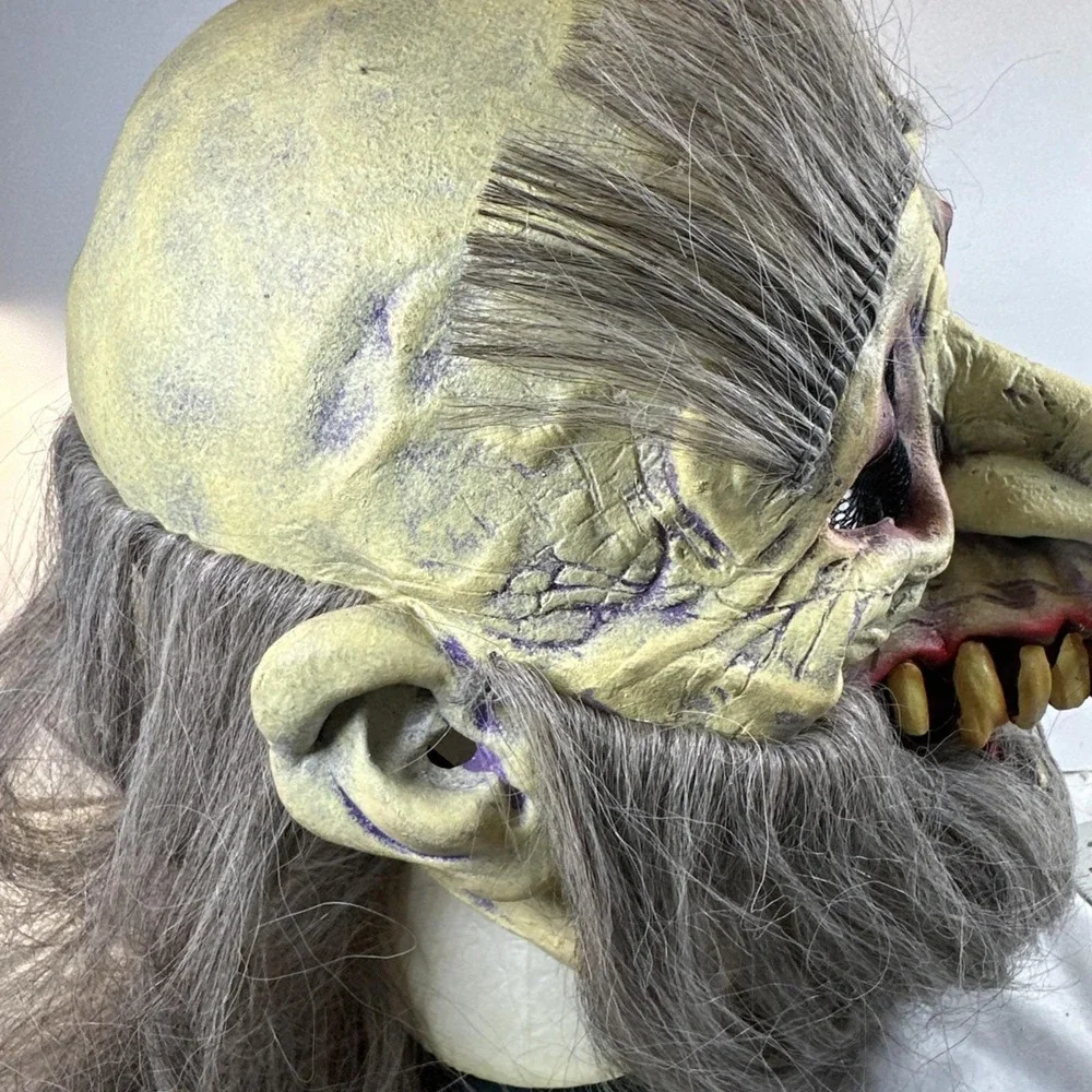 Vtg Paper Magic Group PMG Skull Mask Halloween Rubber Horror Cosplay
